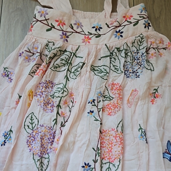Unbranded Embroidered Floral Dress Size M - Picture 2 of 8